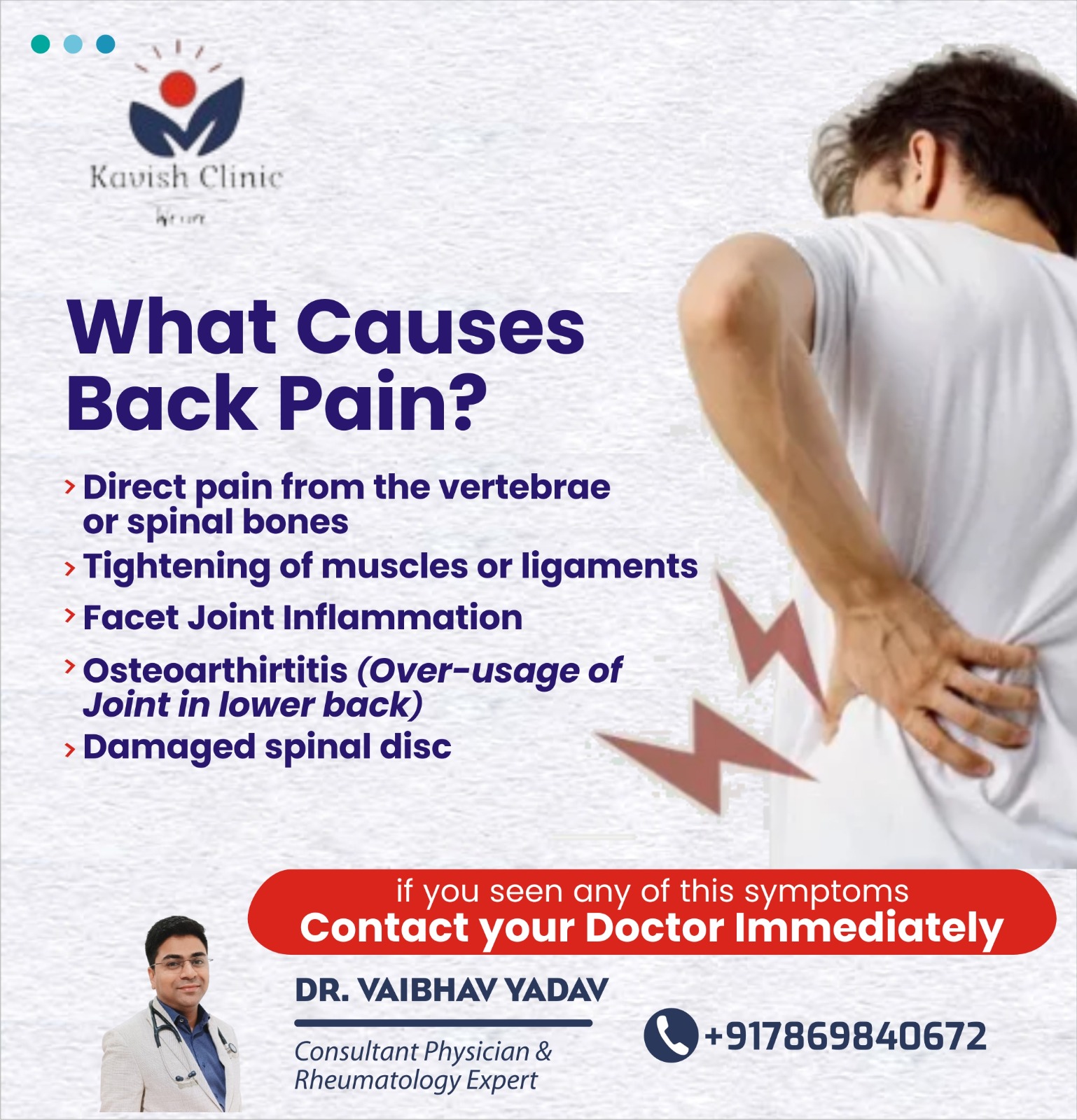 Rheumatologist for Back Pain Treatment In Indore